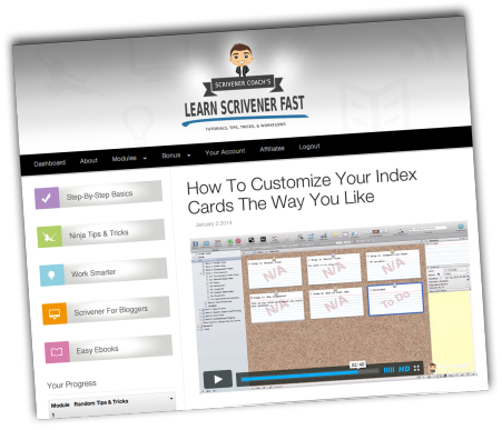 Learn Scrivener Fast (Actual Screenshot)
