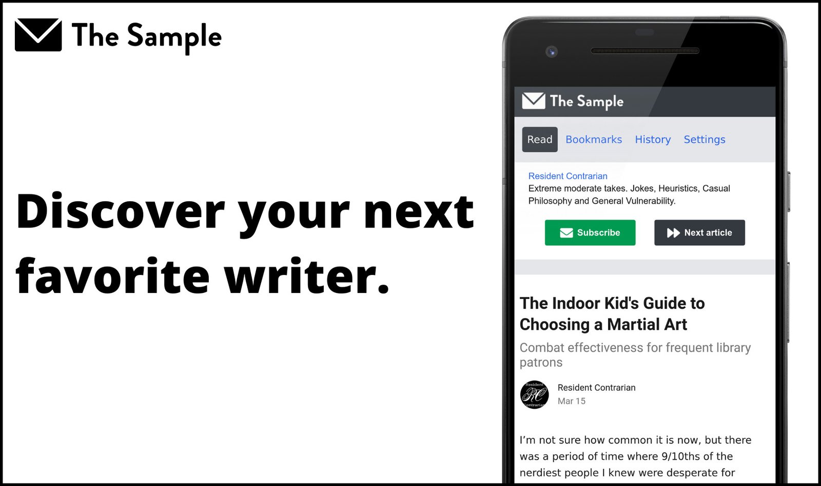 The Sample banner
